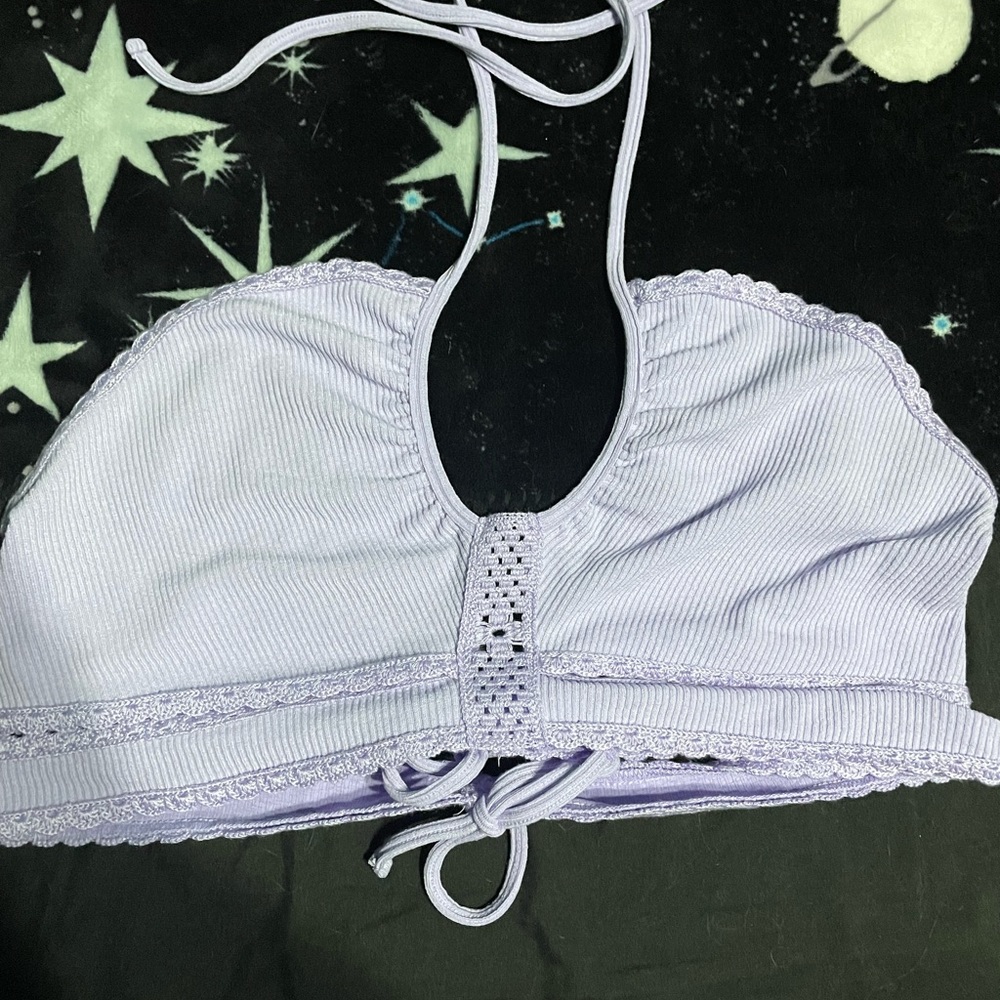Purple crop top